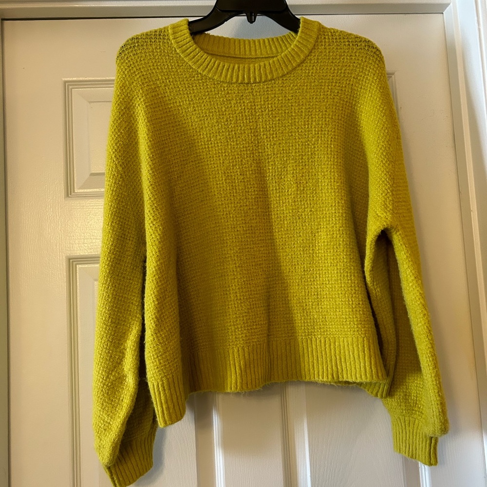 Free People sweater - chartreuse